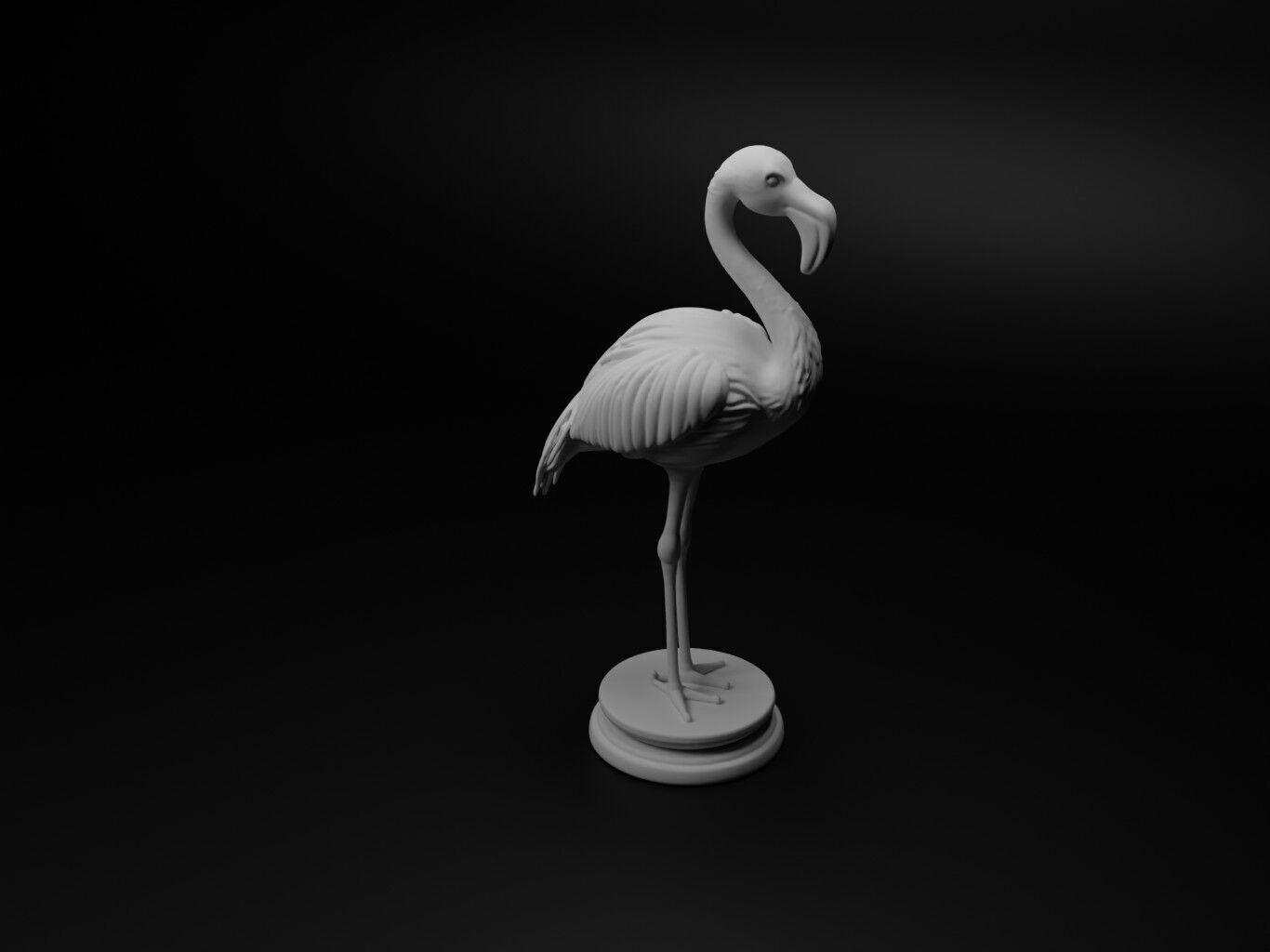 flamingo Animal Chess 3D print model_1