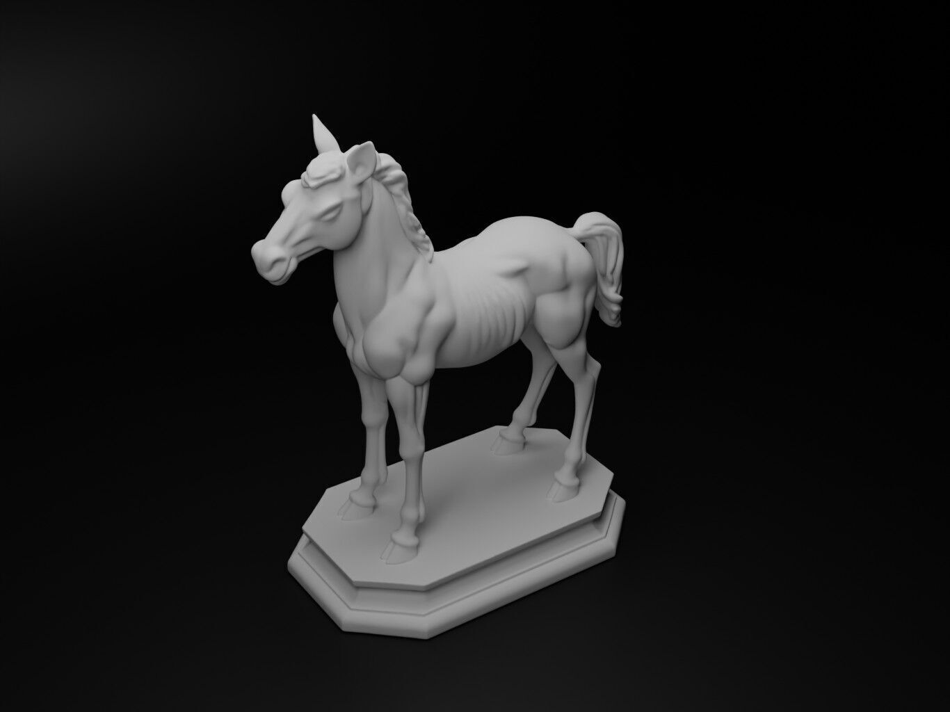 foal Animal Chess 3D print model_2