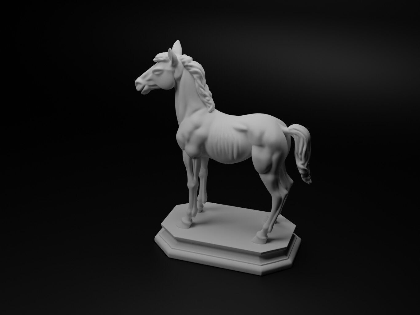 foal Animal Chess 3D print model_1