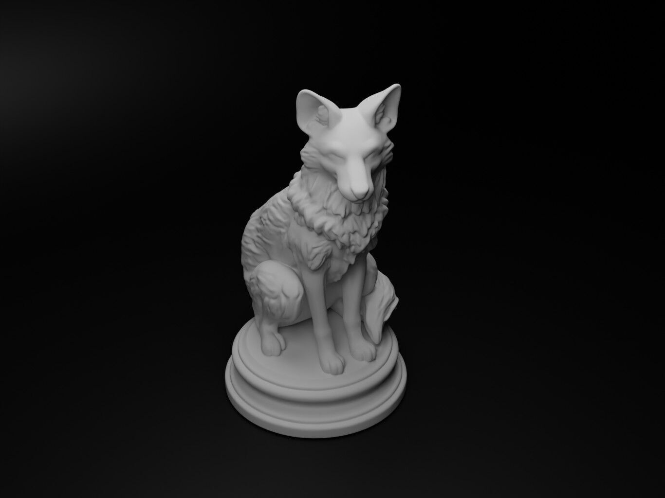 fox Animal Chess 3D print model_2
