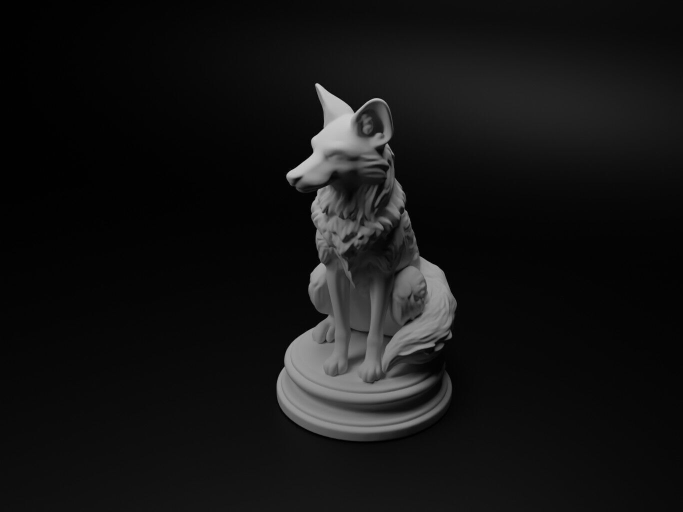 fox Animal Chess 3D print model_1
