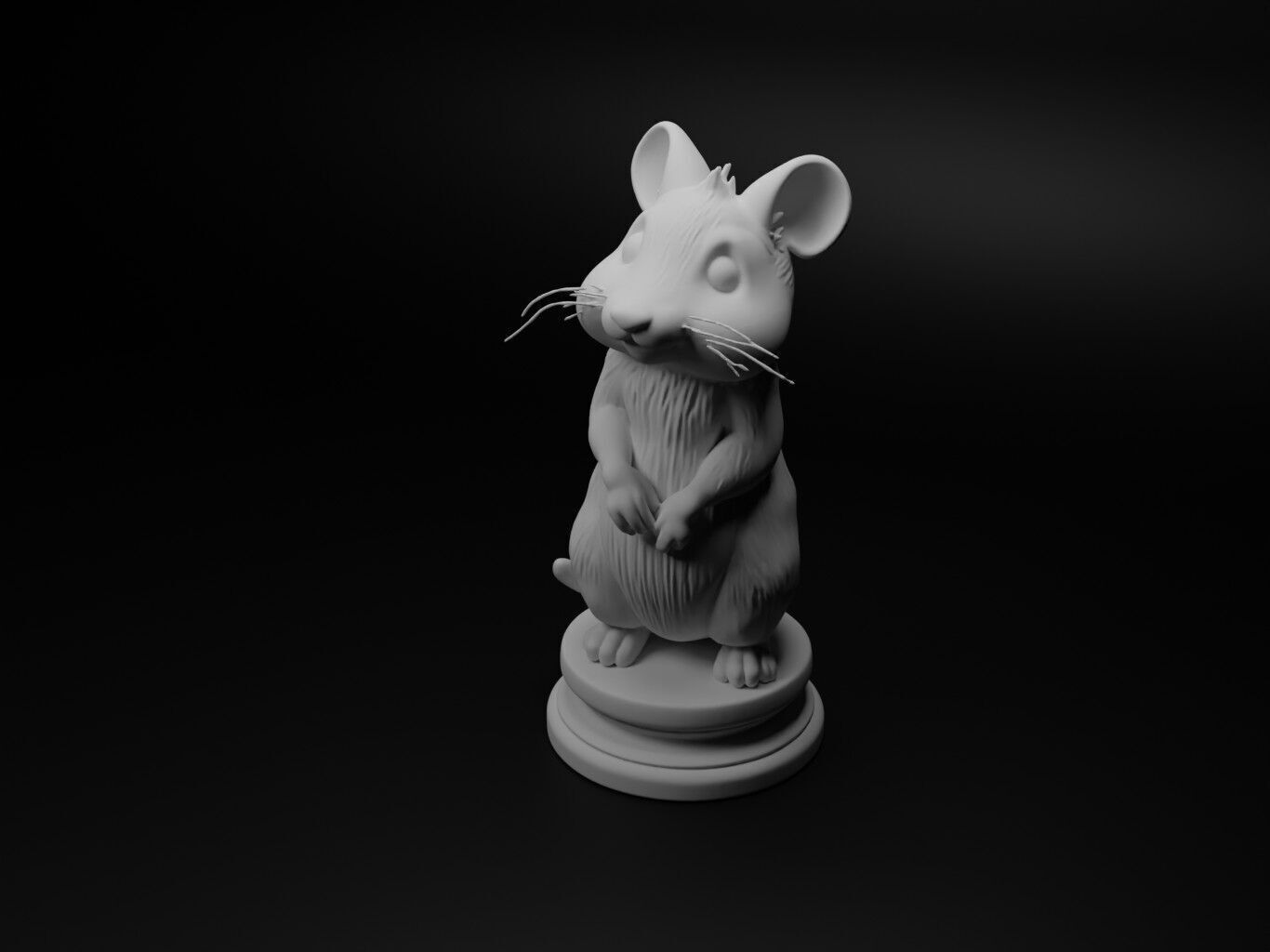 gerbil Animal Chess 3D print model_1