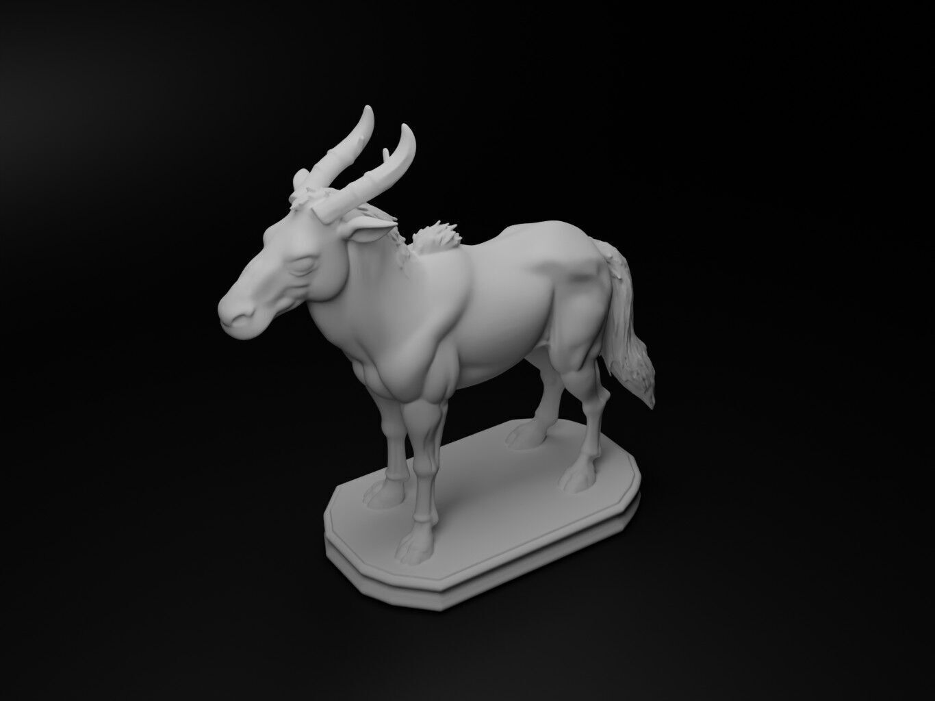 giant anteater Animal Chess 3D print model_2
