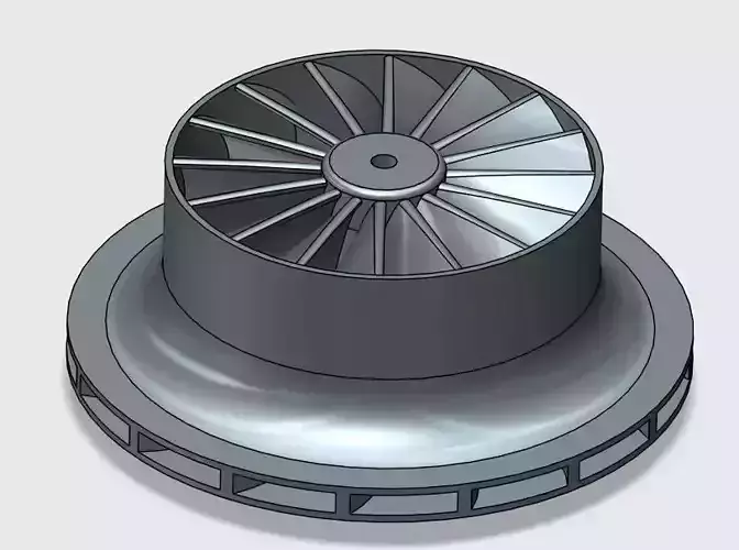 Impeller for centrifugal compressor Free 3D print model