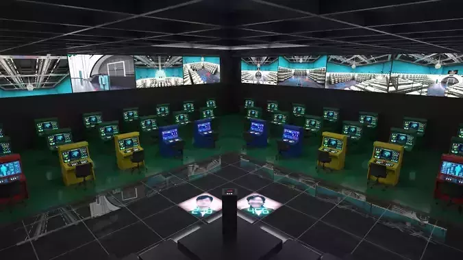 Squid game Master control room  3D model