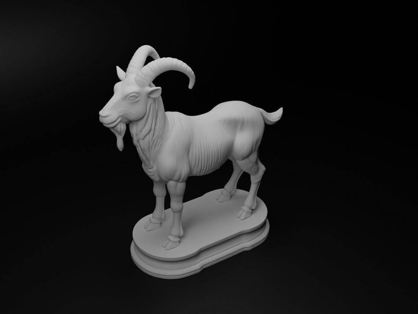 goat Animal Chess 3D print model_2
