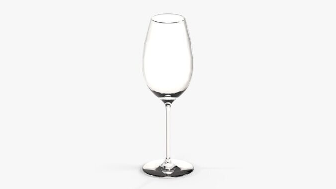Sauvignon Glass Low-poly 3D model