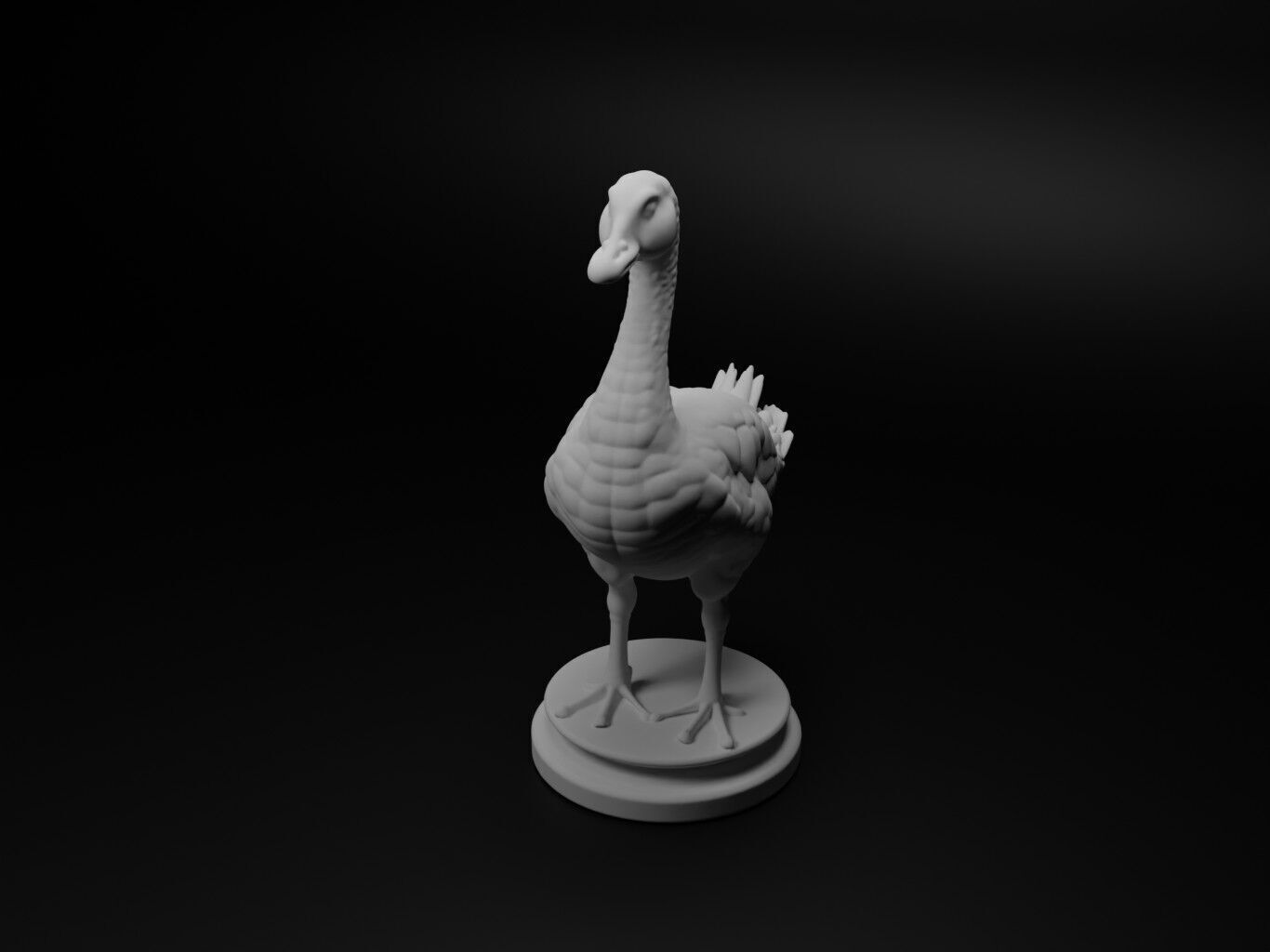 goose Animal Chess 3D print model_1