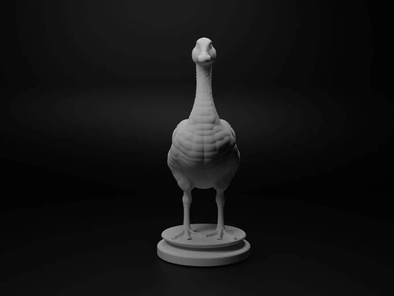 goose Animal Chess 3D print model_0