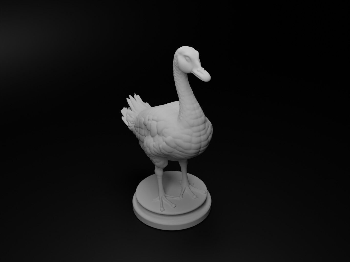 goose Animal Chess 3D print model_2