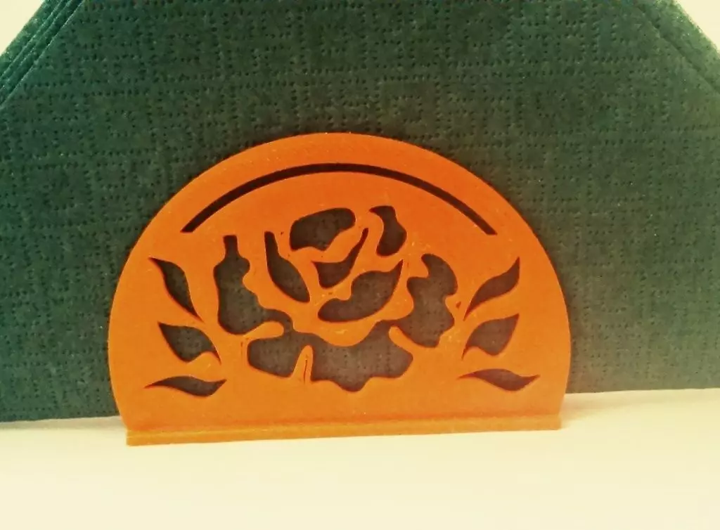 Stand for napkins Rose Free 3D print model