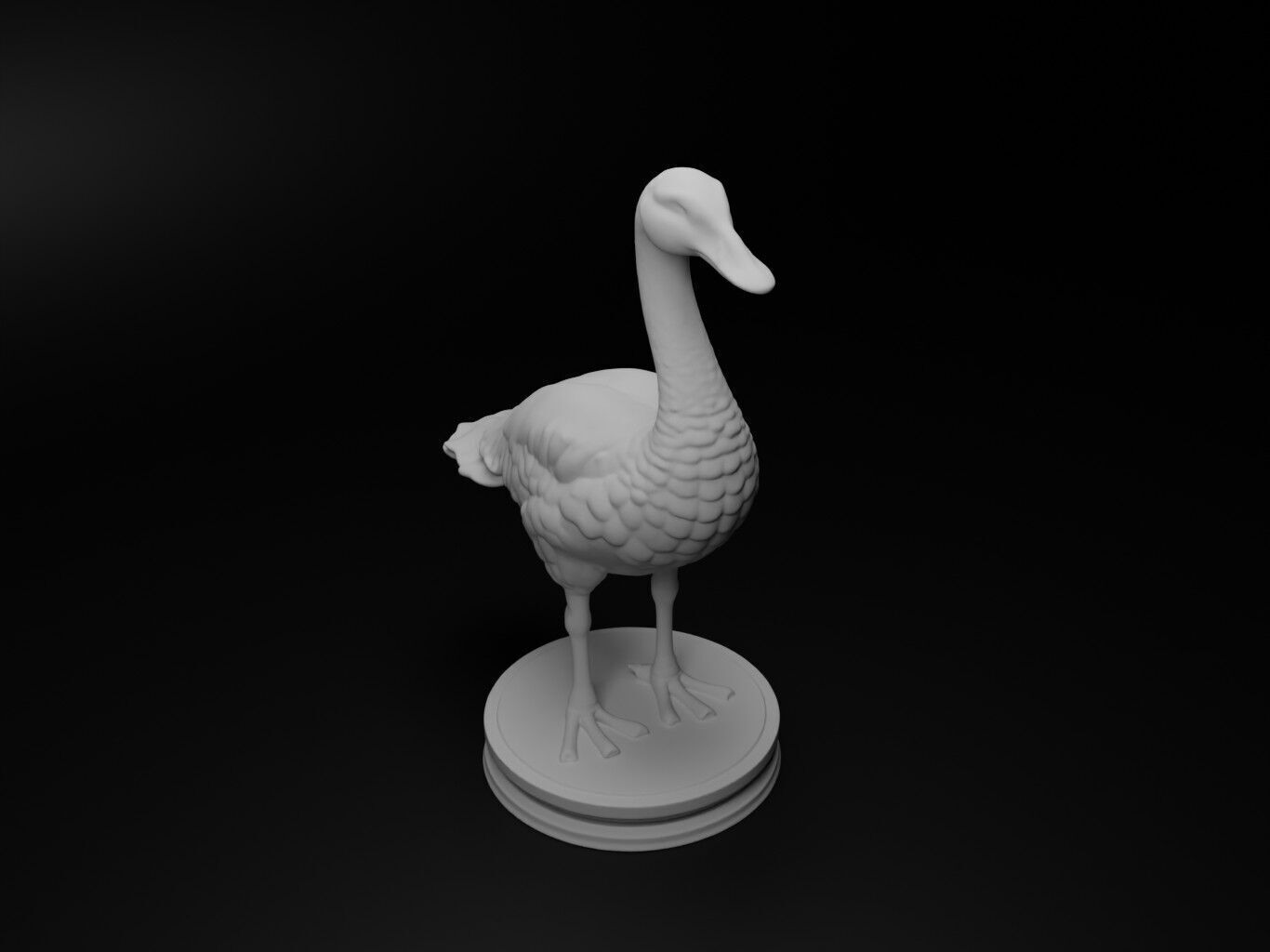 goose Animal Chess 3D print model_2