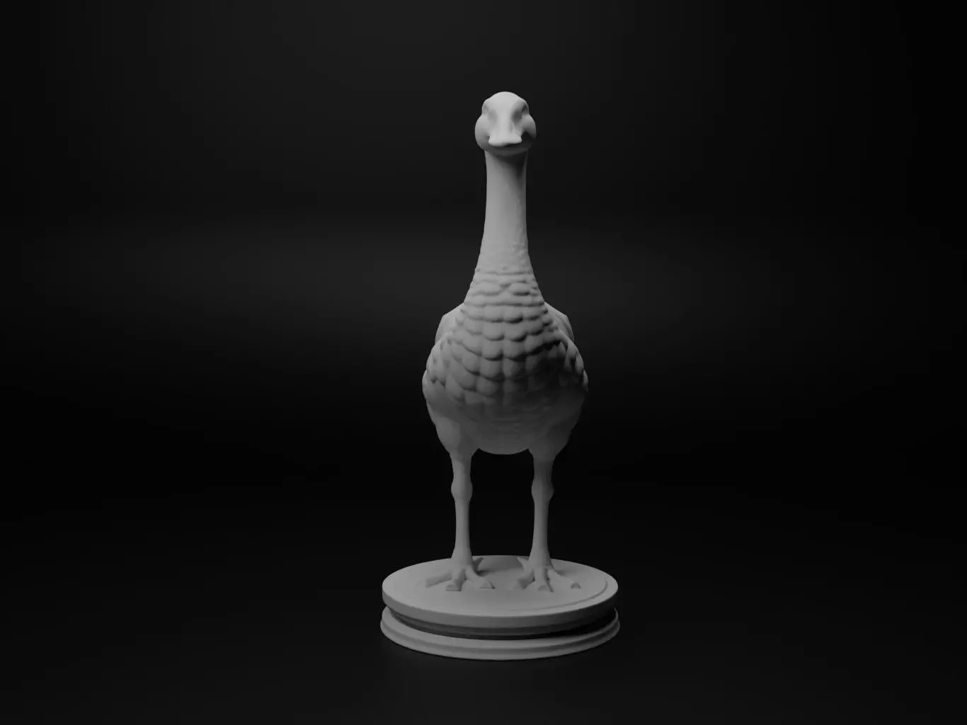 goose Animal Chess 3D print model_0