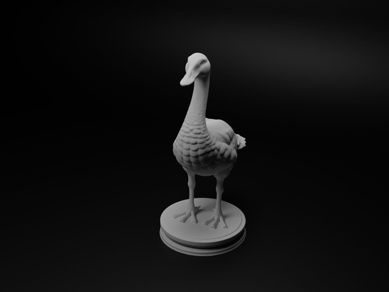 goose Animal Chess 3D print model_1