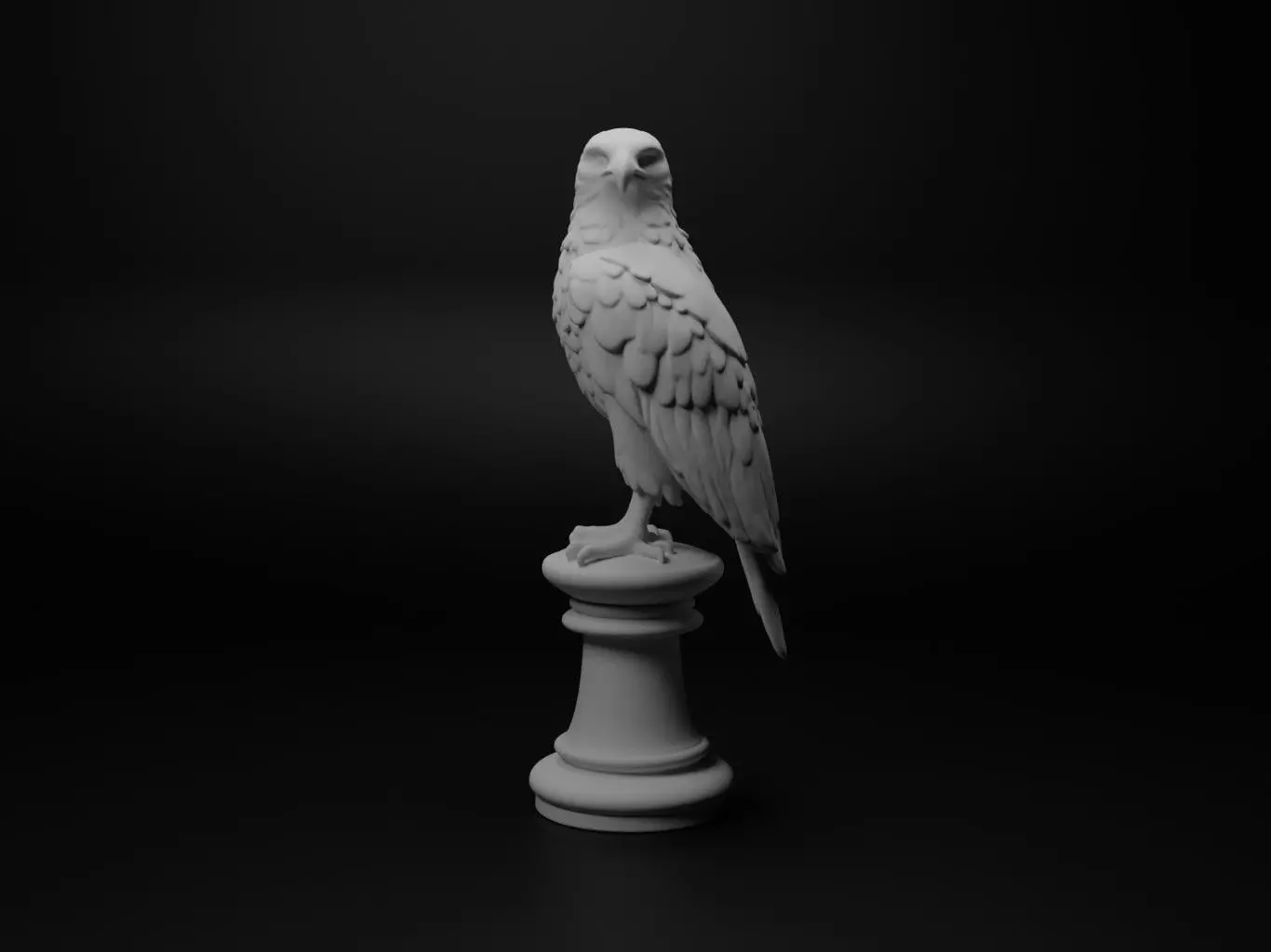 hawk Animal Chess 3D print model_0