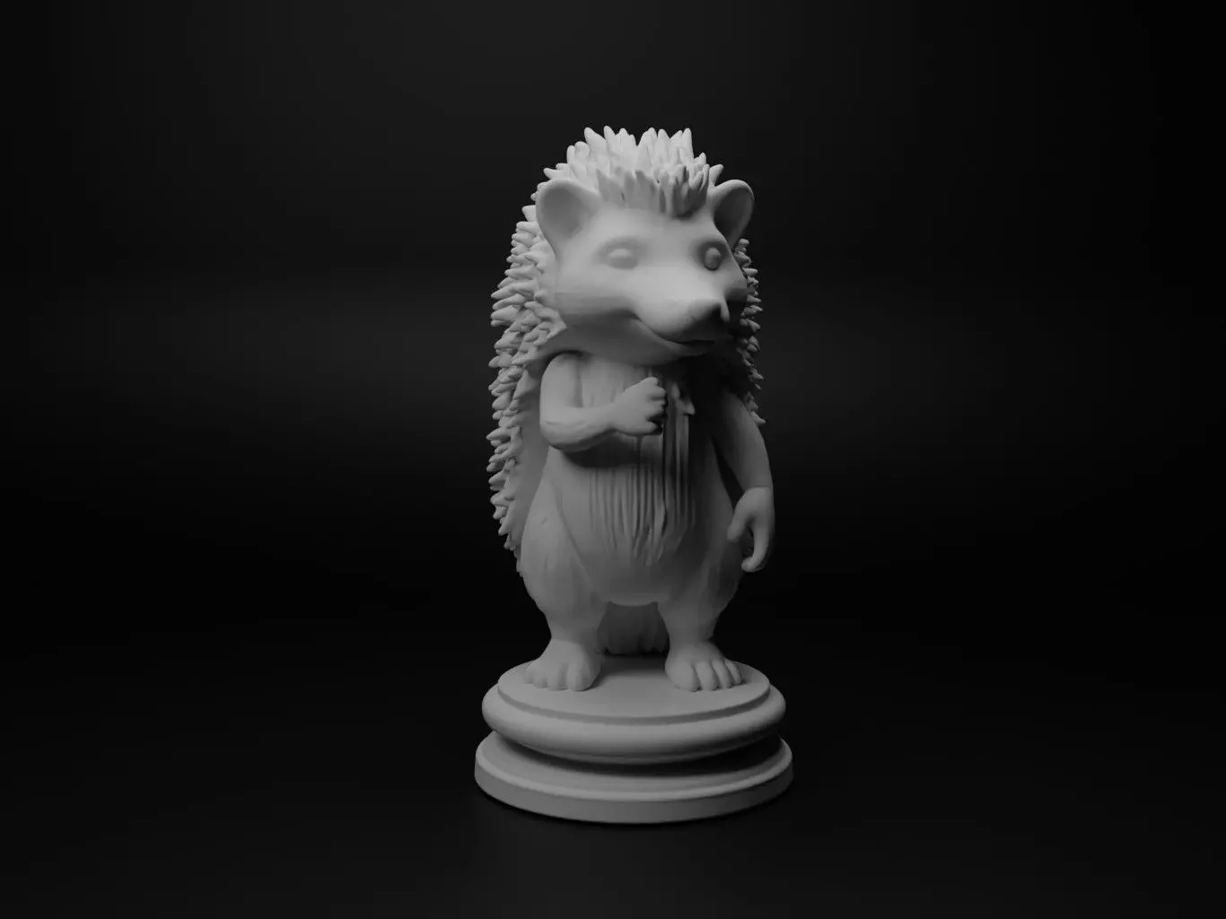 hedgehog Animal Chess 3D print model