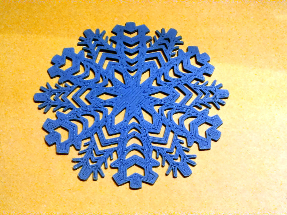 Snowflakes snowflake Free 3D print model_2