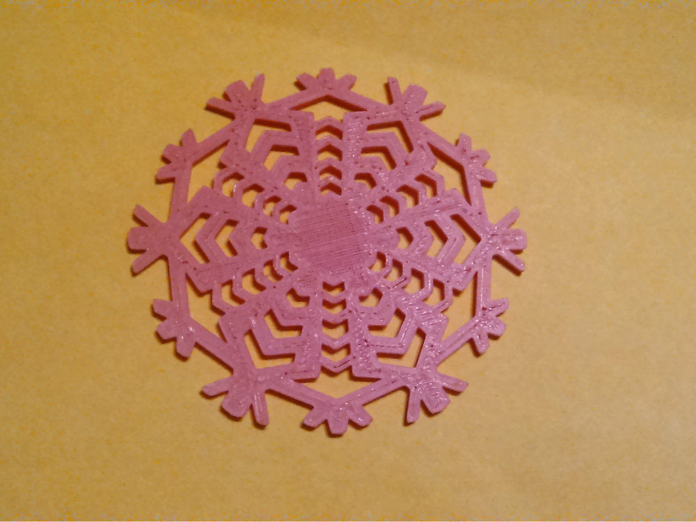 Snowflakes snowflake Free 3D print model_4