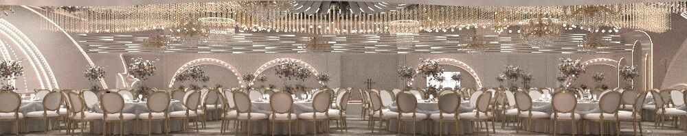 banquet hall 3D model_2