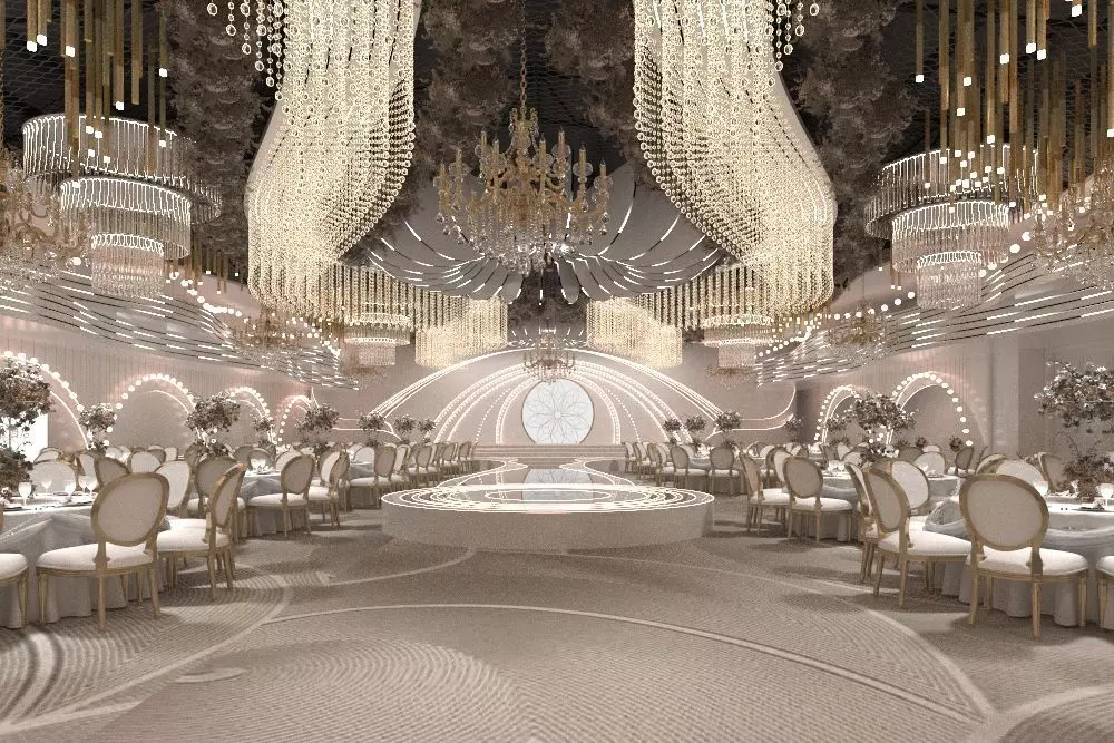 banquet hall 3D model_0