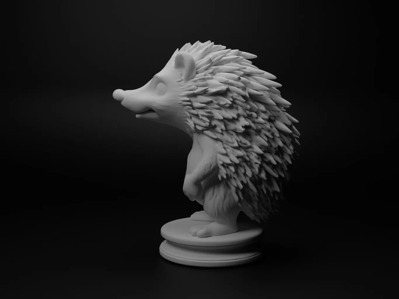 hedgehog Animal Chess 3D print model