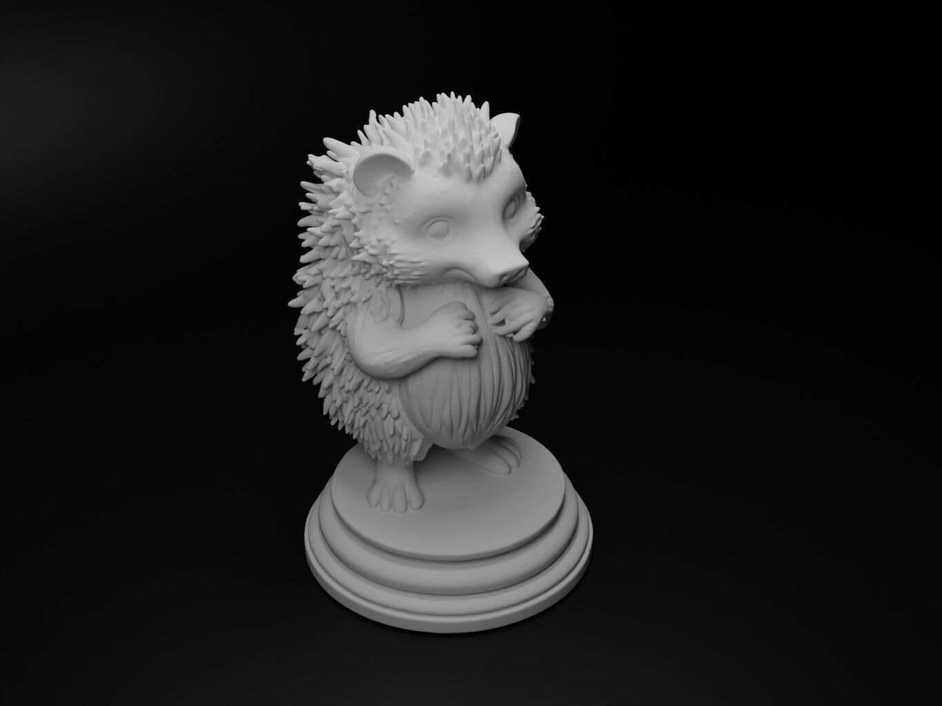 hedgehog Animal Chess 3D print model_2