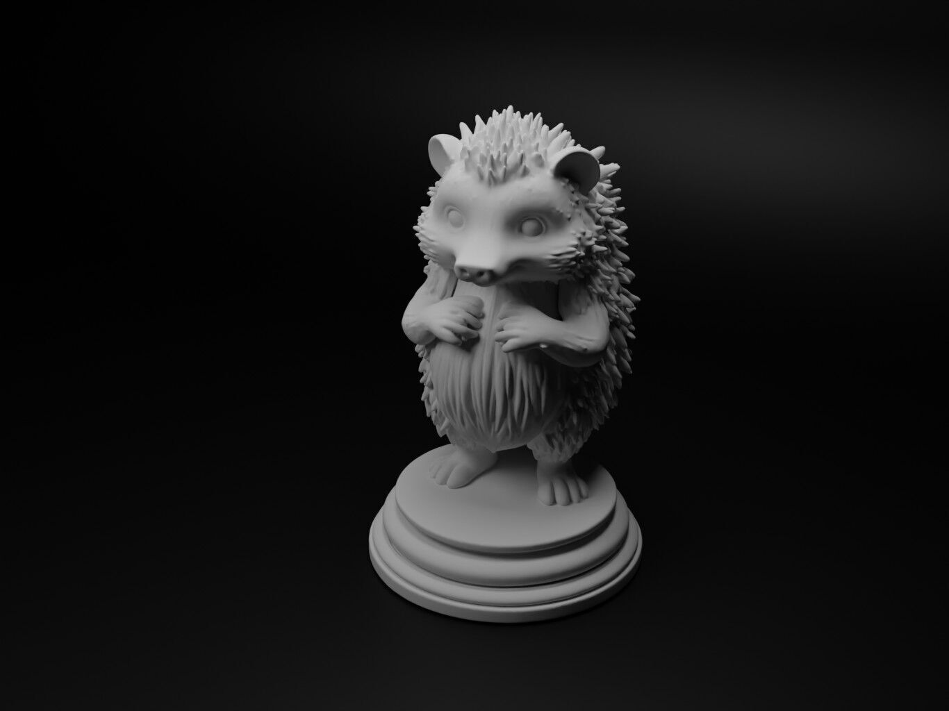 hedgehog Animal Chess 3D print model_1