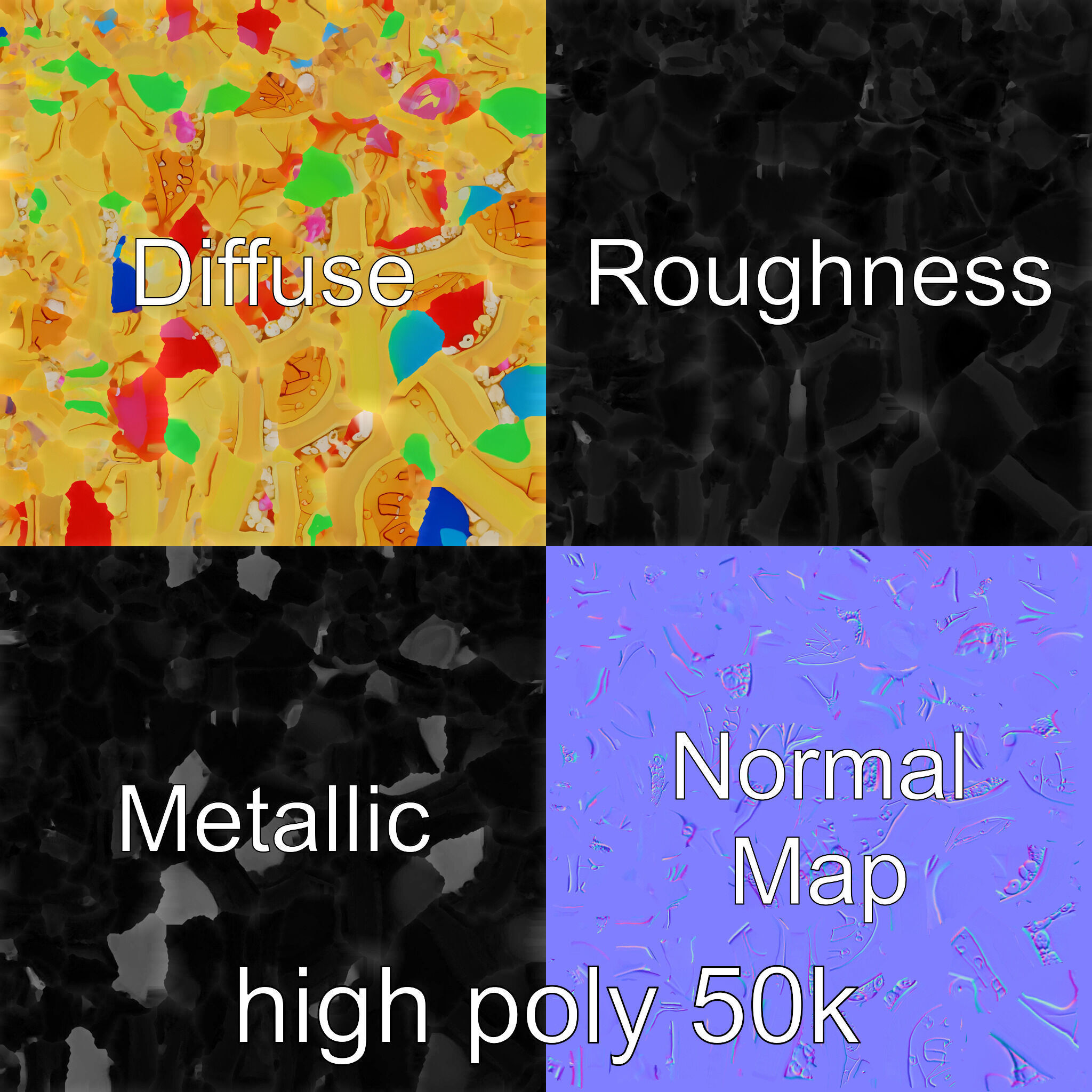 Butterfly Gemstone Brooch Elegance model pack Low-poly 3D model_3