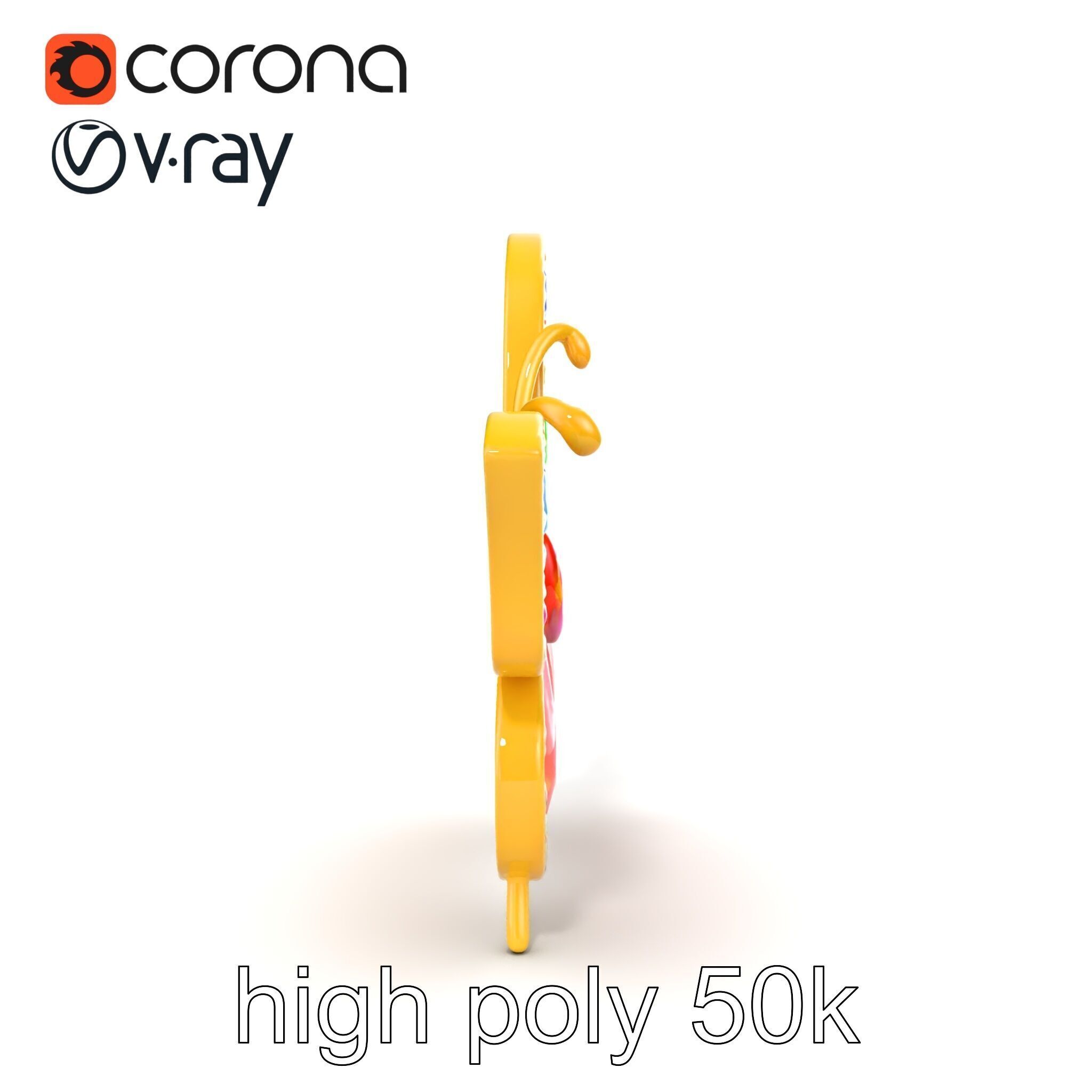 Butterfly Gemstone Brooch Elegance model pack Low-poly 3D model_21