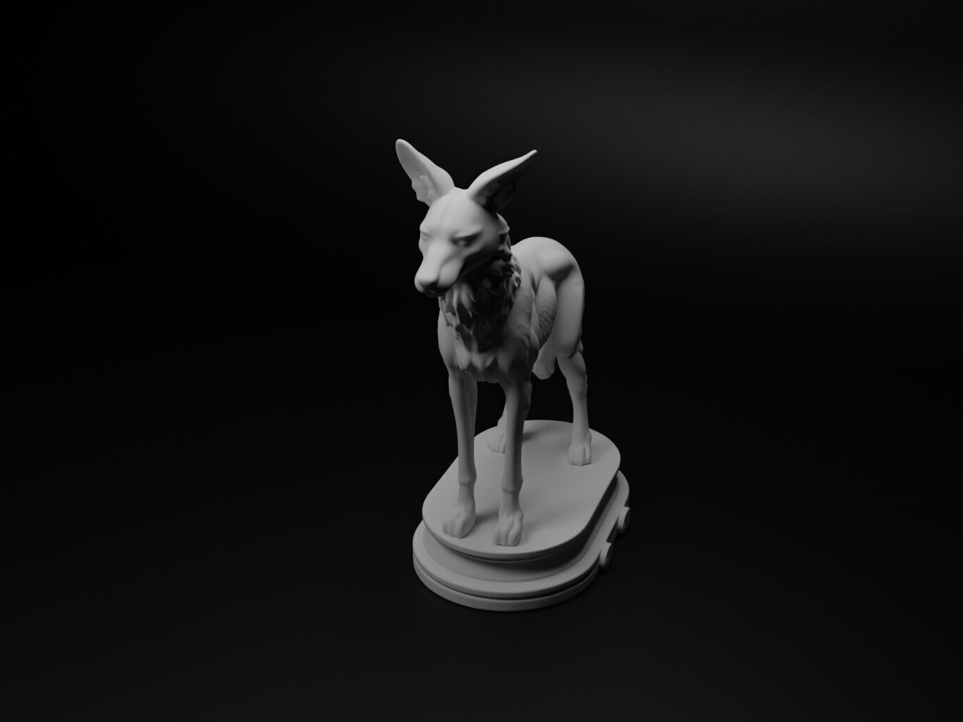 jackal Animal Chess 3D print model_1