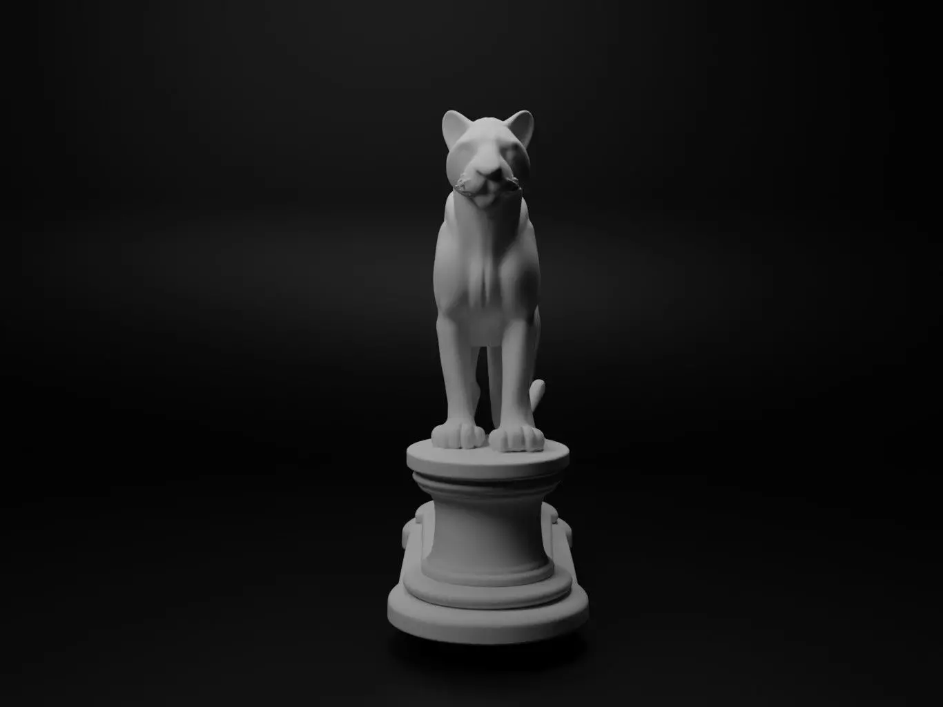 jaguar Animal Chess 3D print model_0