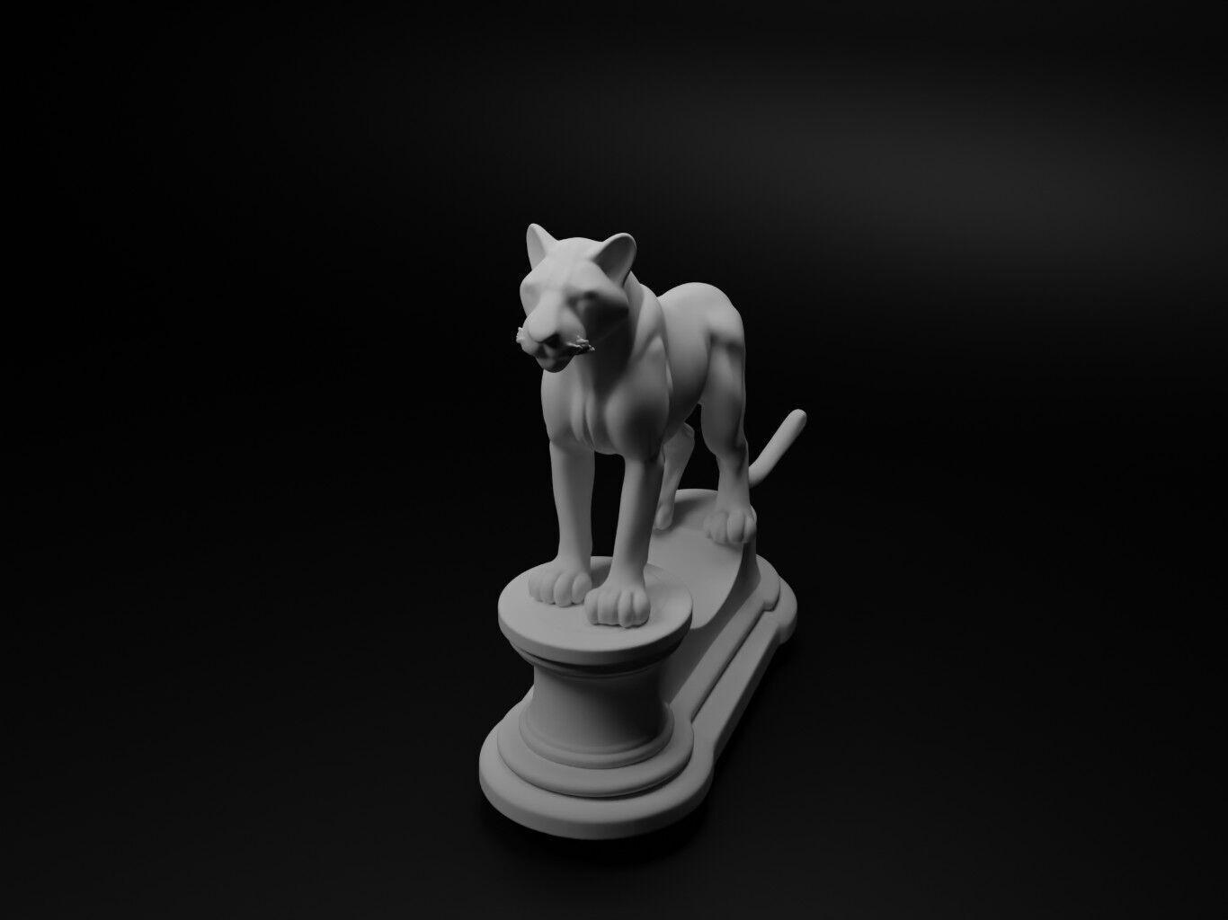 jaguar Animal Chess 3D print model_1