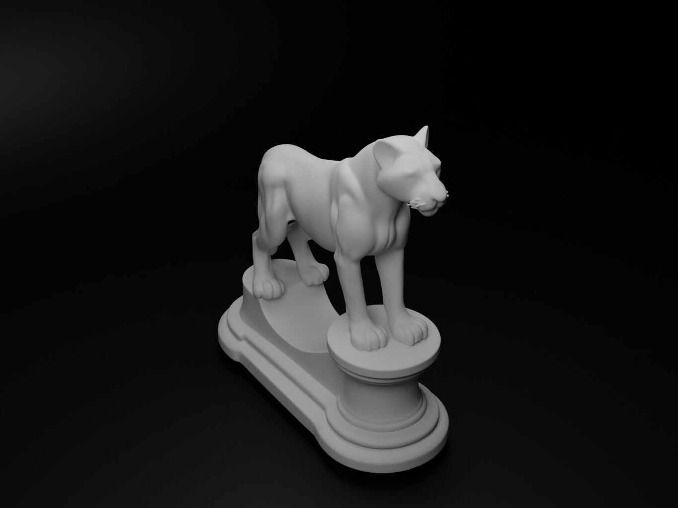 jaguar Animal Chess 3D print model_2