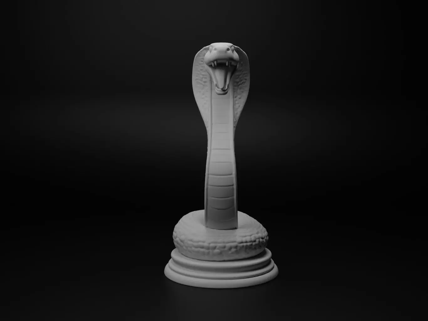 king cobra Animal Chess 3D print model_0