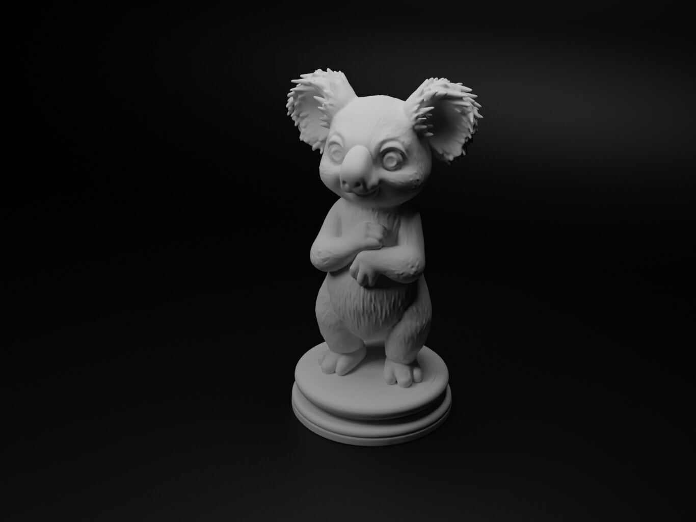koala Animal Chess 3D print model_1
