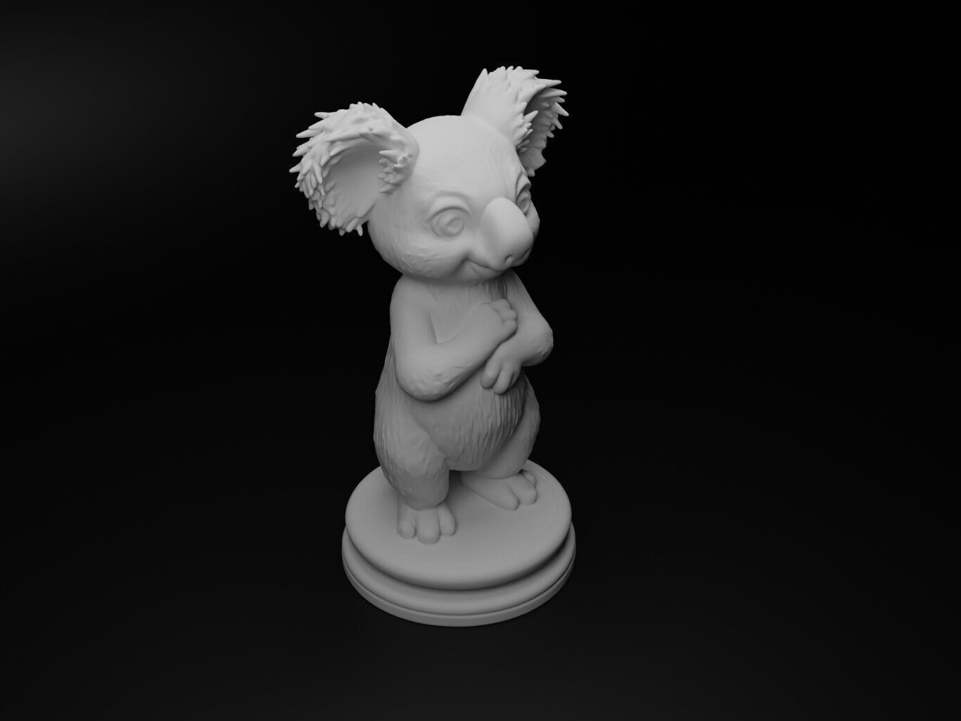 koala Animal Chess 3D print model_2