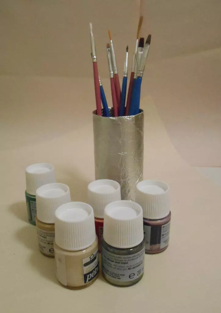 Stand pencil holder made from aluminum foil Free 3D print model