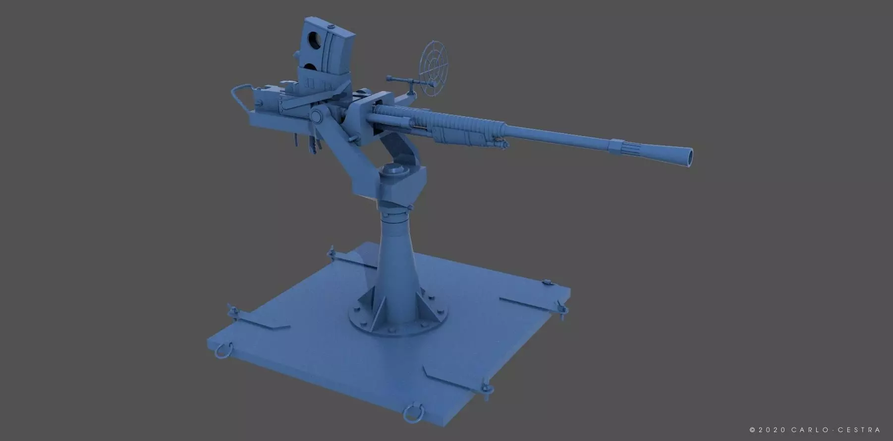 Japanese Type96 25mm AT-AA - Commercial license - 1-4 scale 3D print model_0