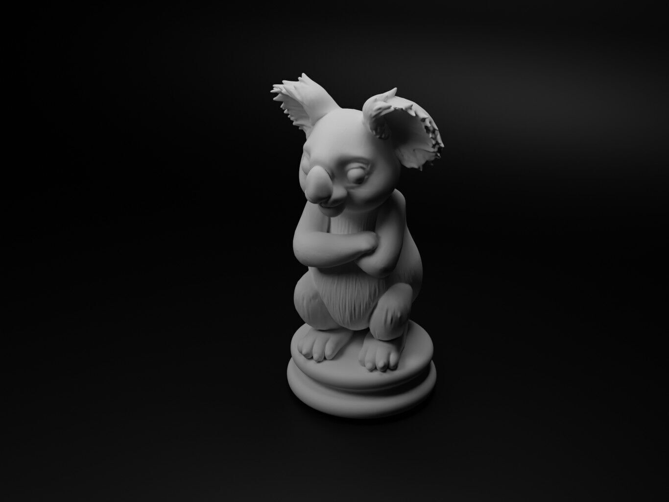 koala Animal Chess 3D print model_1