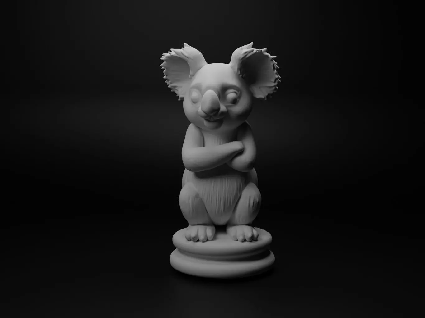 koala Animal Chess 3D print model_0