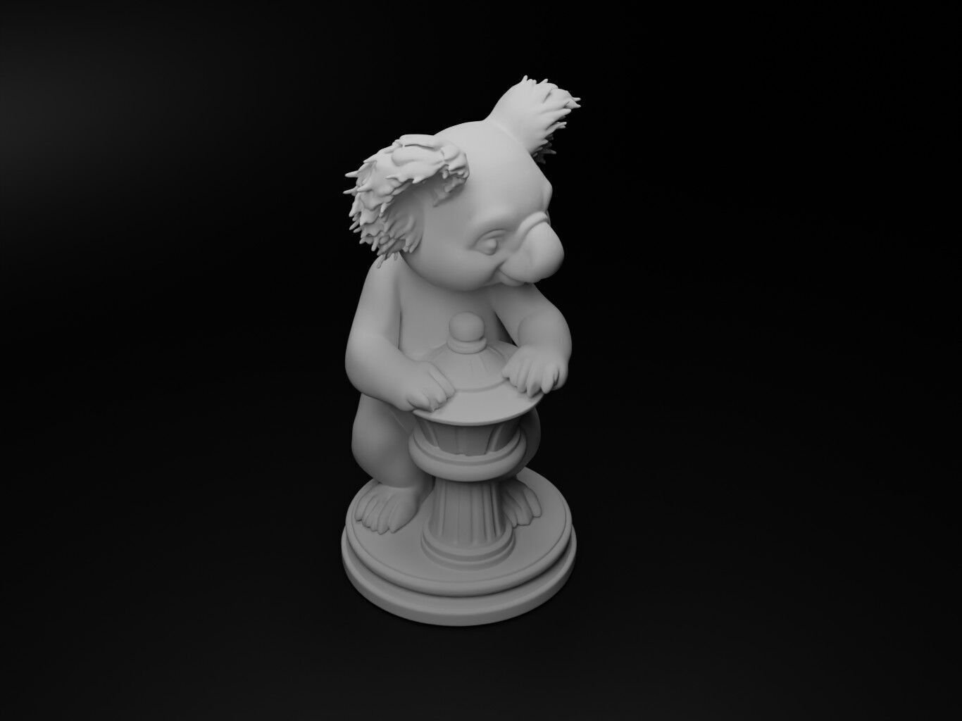 koala Animal Chess 3D print model_2