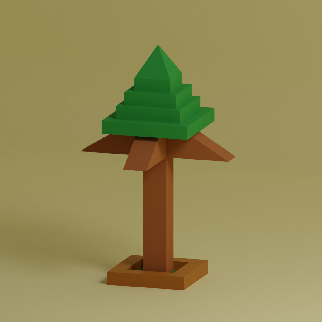Low Poly Trees Collection - 25 trees pack 5 Low-poly 3D model_21