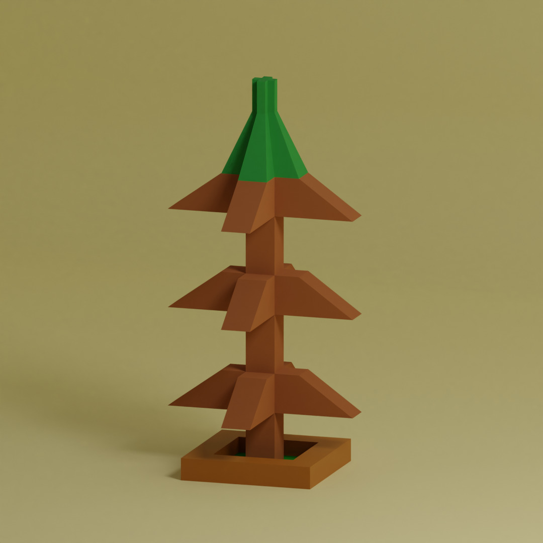Low Poly Trees Collection - 25 trees pack 5 Low-poly 3D model_18