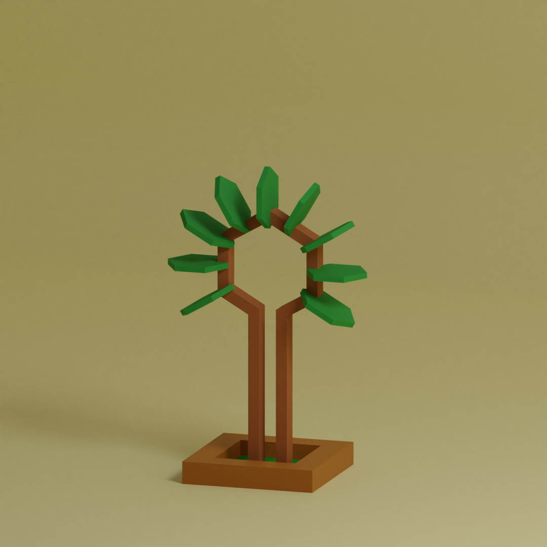 Low Poly Trees Collection - 25 trees pack 5 Low-poly 3D model_13