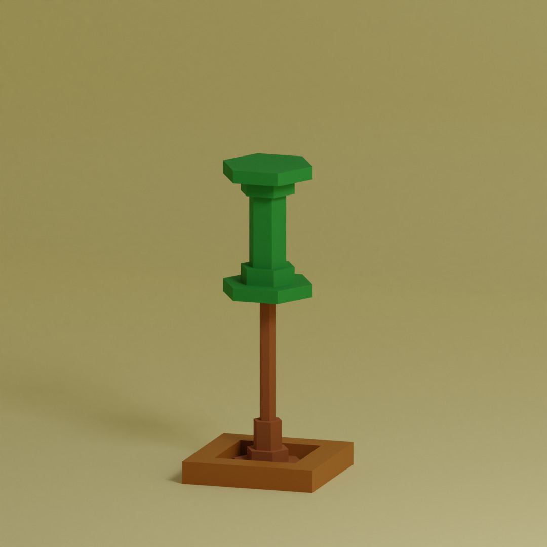 Low Poly Trees Collection - 25 trees pack 5 Low-poly 3D model_22