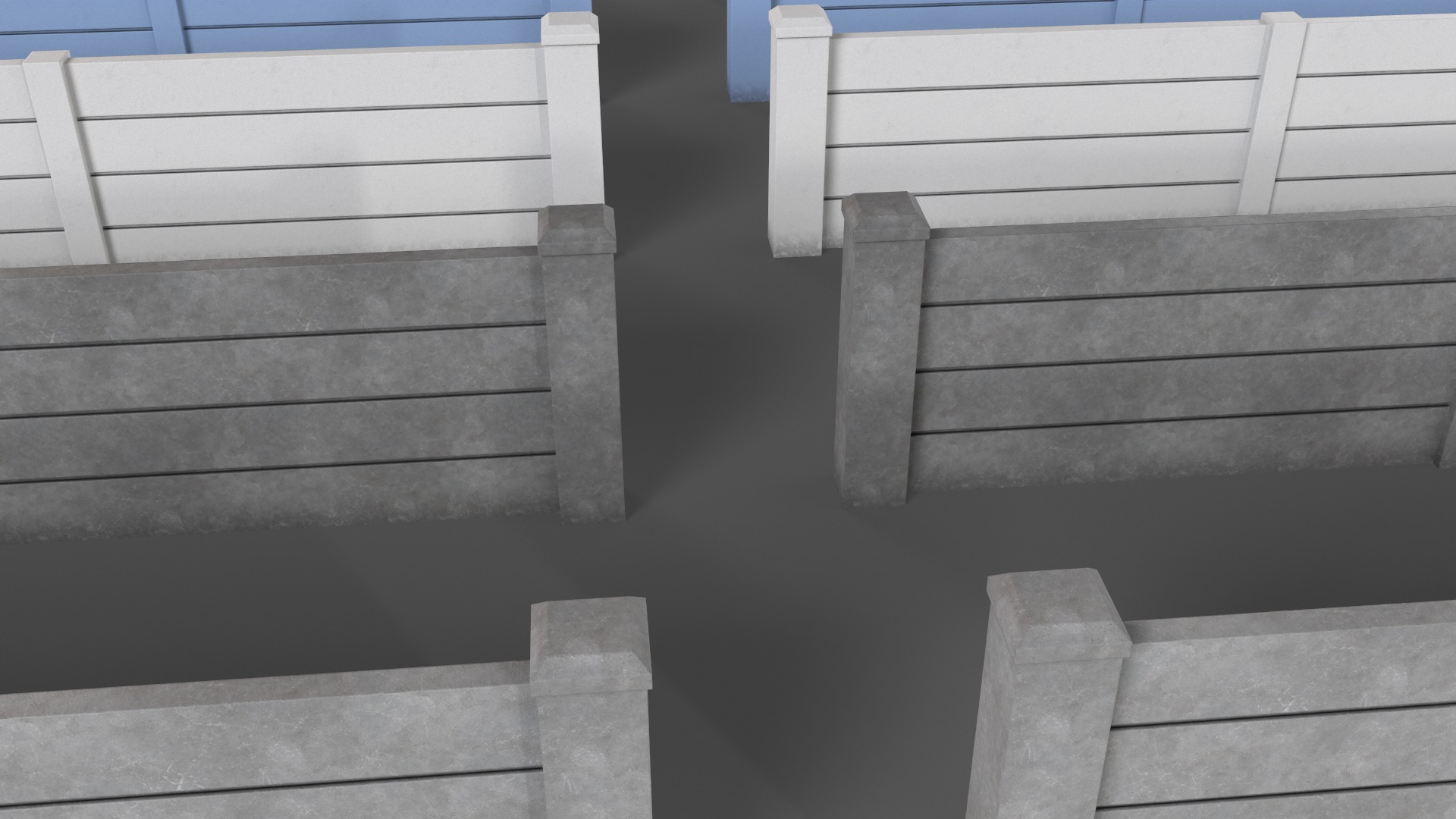 PBR Concrete Wall 3D Model Collection_15