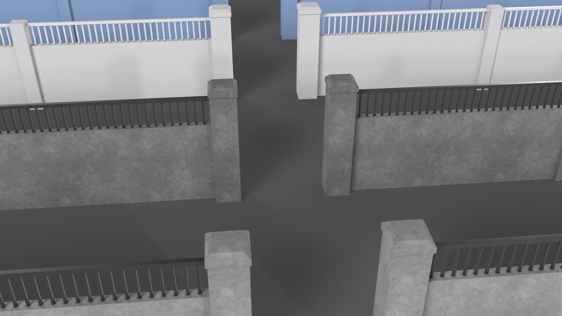 PBR Concrete Wall 3D Model Collection_54