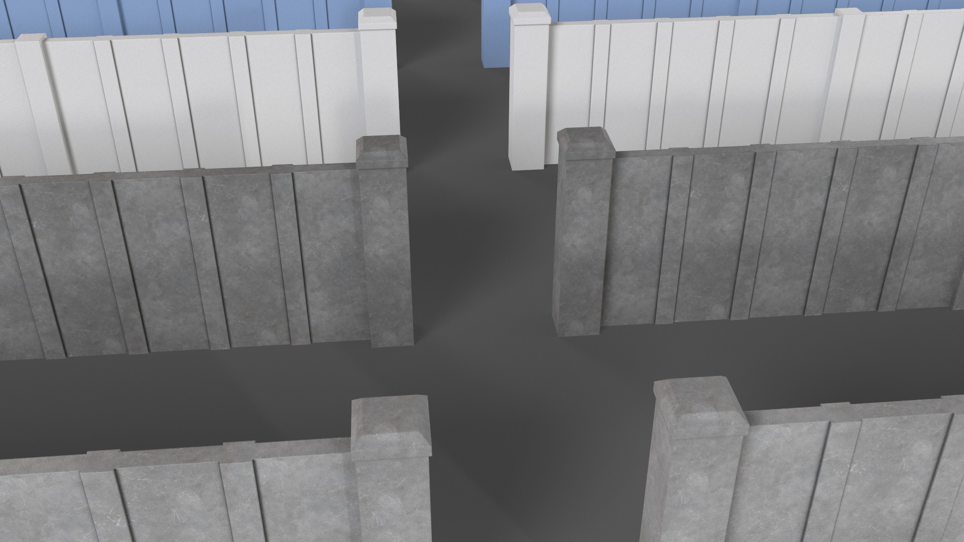 PBR Concrete Wall 3D Model Collection_22