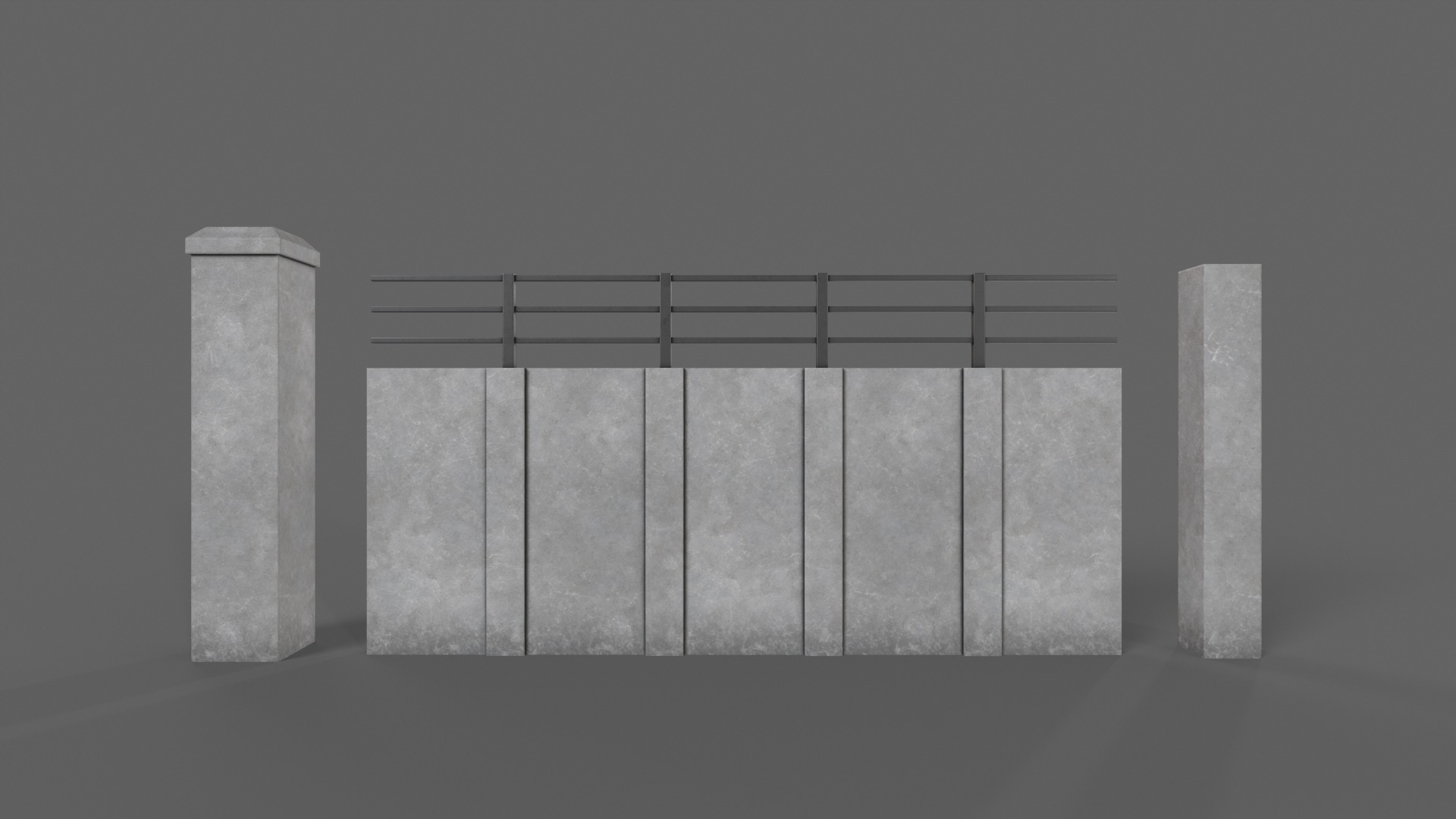 PBR Concrete Wall 3D Model Collection_56