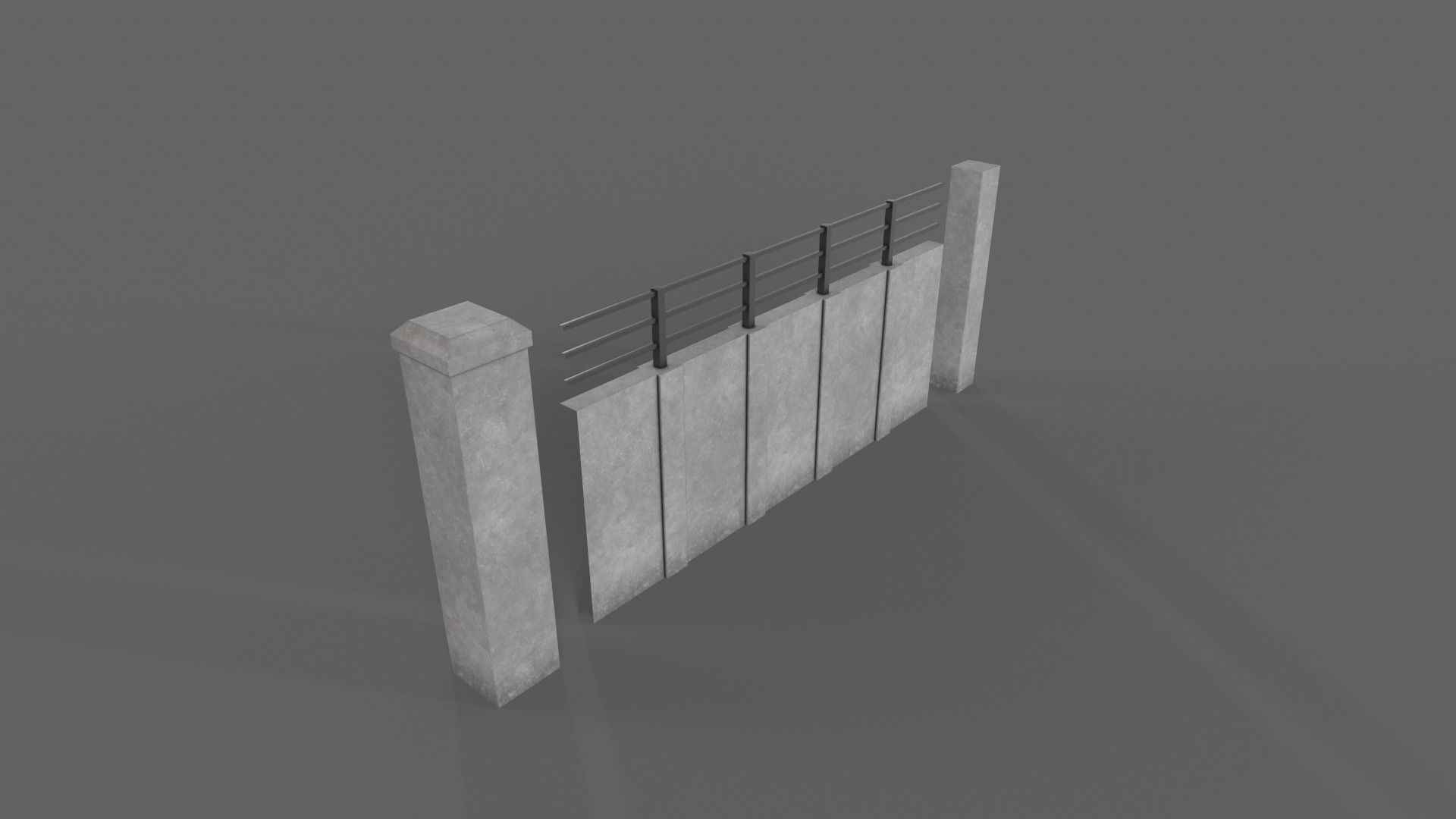 PBR Concrete Wall 3D Model Collection_58
